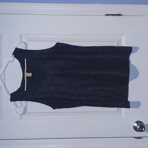 Banana Republic Navy Textured Tank Top
